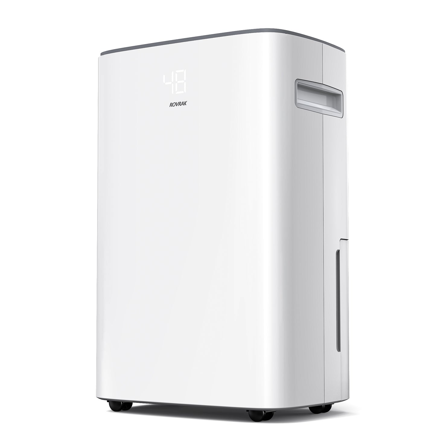 ROVRAK 50 Pint 3500 Sq. Ft. Dehumidifier 3 Modes Adjustable Household Dehumidifier, with Auto or Manual Drainage and 0.66 Gallon Water Tank Capacity for Living Room Wardrobe Garage