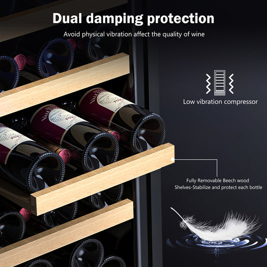 32 Bottles, 15 inch Built-in or Freestanding Wine Cooler Refrigerator